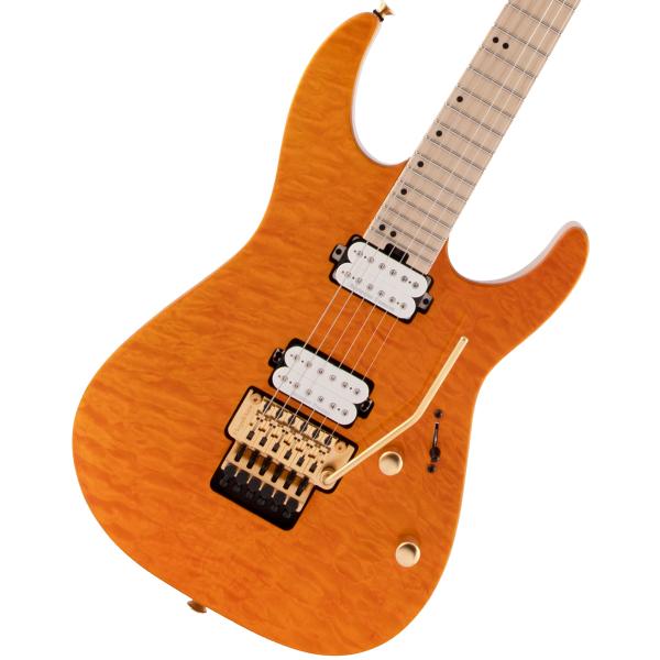 Charvel / Pro-Mod DK24 HH FR M Mahogany with Quilt Maple Maple Fingerboard Dark Amber V[x T[x GLM^[