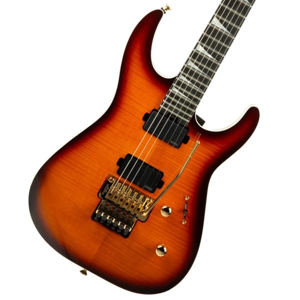 MJ Series Dinky DK FF Flame Maple Ebony Fingerboard Amber Burst