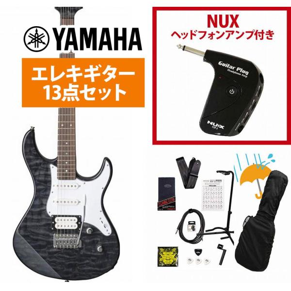 YAMAHA / PACIFICA212VQM TBL (トランスルーセントブラック)  PAC-212VQM PAC212VQM GP-1アンプ付属エレキギター初心者セットR