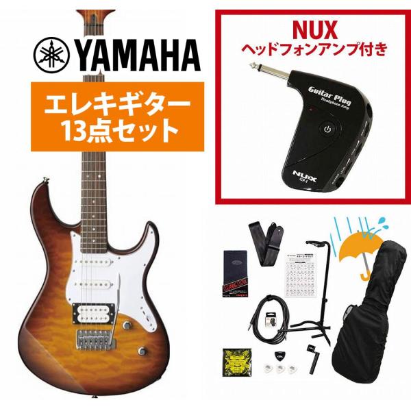 YAMAHA / PACIFICA212VQM TBS (タバコブラウンサンバースト) パシフィカ エレキギター PAC-212VQM PAC212VQM GP-1アンプ付属エレキギター初心者セットR
