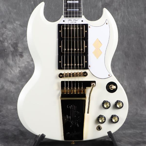 Epiphone / Inspired by Gibson Custom 1963 Les Paul SG Custom with Maestro Vibrola Classic White エピフォン (未展示品)(3.82kg)(YRK)