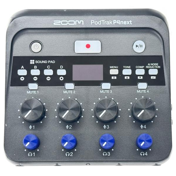ZOOM ズーム / PodTrak P4next ポッドキャスト用レコーダー(デモ使用品特価！)