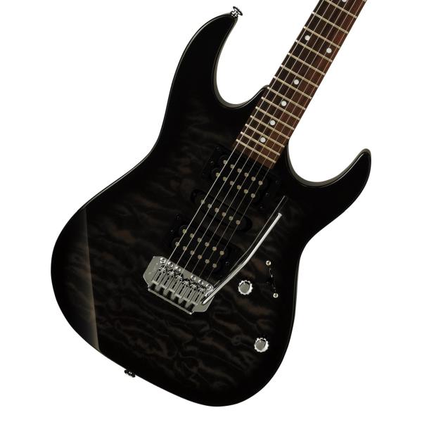 アイバニーズ　GIOシリーズ　キルトトップ　ブラウン Ibanez / GRX70QA-TKS Transparent Black Sunburst GIO Series