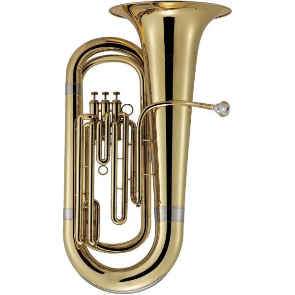 ■体格の小さな学生でも演奏しやすい、コンパクト3本ピストンB♭チューバ身長の低い学生でも演奏しやすい様、楽器全体の大きさをE♭バズ並に設計し、マウスパイプの位置やカーブ、ストラップフックの位置などに改良を重ね、扱いやすさも向上しました。ピス...