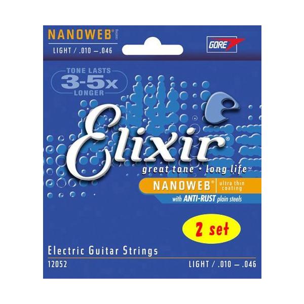 Elixir / NANOWEB with ANTI-RUST #12052 Light 10-46 2set GLM^[ imEFu GNT[()