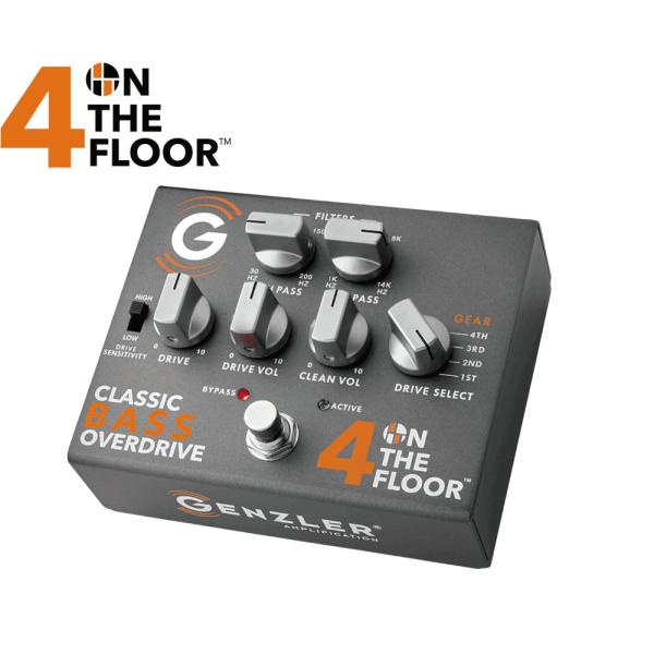 (ベース用オーバードライブ) Genzler Amplification / 4 ON THE FLOOR Classic Bass Overdrive 4-OTF-PEDAL ベース用エフェクター ゲンツラー (国内正規品)