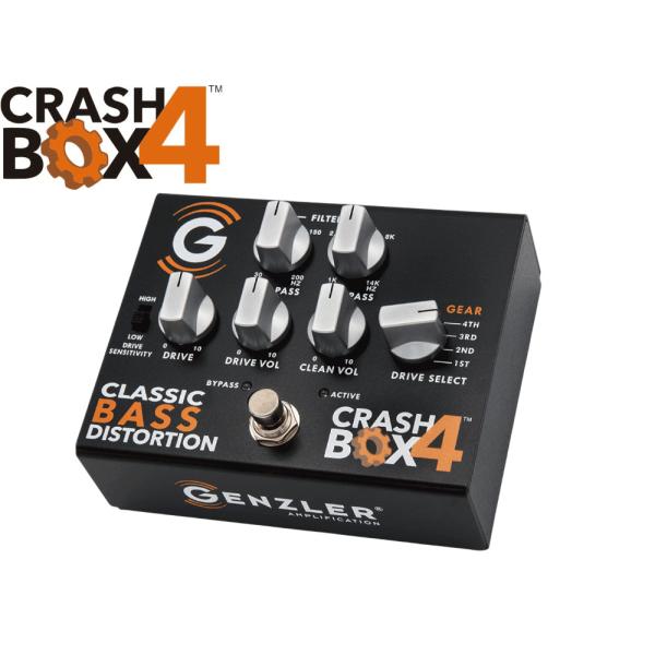 (ベース用ディストーション) Genzler Amplification / CRASH BOX 4 CLASSIC BASS DISTORTION PEDAL CB-4-PEDAL ベース用エフェクター (国内正規品)