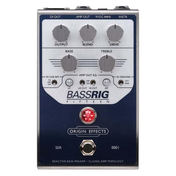 ORIGIN EFFECTS /  BassRIG Fifteen アンプシミュレーター/DIペダル オリジンエフェクツ (国内正規品)