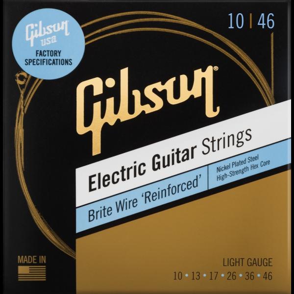 Gibson / SEG-BWR10 Brite Wire 'Reinforced' Electric Guitar Strings 10-46 Light Gauge(GLM^[) Mu\