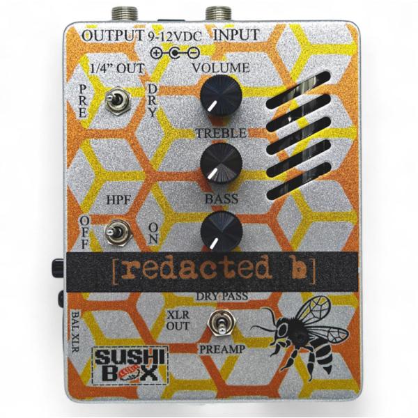 ［ベース用チューブ・プリアンプ］ SUSHI BOX FX / redacted b ベース用 エフェクター スシボックス (国内正規品)