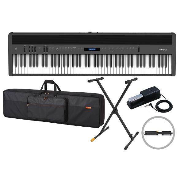 Roland ���[�����h / FP-60X BK(�����P�[�X�J�o�[ CB-B88V2 �{ X�X�^���h KS100B �Z�b�g�I)�u���b�N �d�q�s�A�m(FP60X)(YRK)