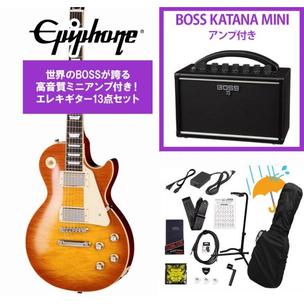 Epiphone / Inspired by Gibson Custom 1960 Les Paul Standard Reissue Iced Tea Burst エピフォン  BOSS KATANA MINI アンプ付き13点セット！(YRK)