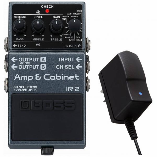 BOSS / IR-2 Amp &amp; Cabinet(純正ACアダプター同時購入セット)アンプシミュレーター キャビネットIRローダー IR2(YRK)