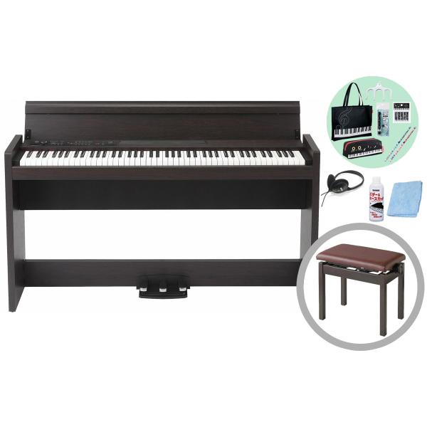 他サイト： KORG コルグ / LP-380-RW U (ローズウッド 木目調仕上げ)(高低自在ピアノ椅子セット)デジタル・ピアノ(レッスンバッグ＆お手入れセットプレゼント)の商品画像