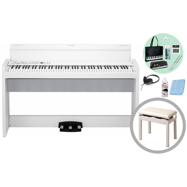 KORG（コルグ） コルグ / LP-380-WH U (ホワイト)(高低自在ピアノ椅子