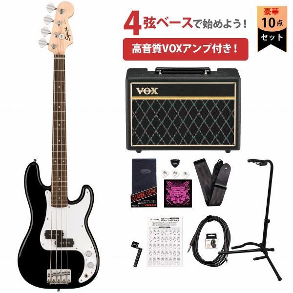 Squier by Fender / Mini Precision Bass Laurel/FB Black スク