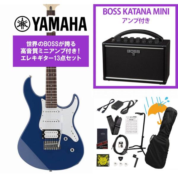 YAMAHA / PACIFICA112V UTB (ユナイテッドブルー) PAC-112V パシフィカ  BOSS KATANA MINI アンプ付き13点セット！