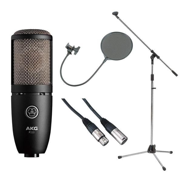 AKG 220 コンデンサーマイク P220 | 高性能大型ダイアフラム・トゥルーコンデンサーマイクロホン