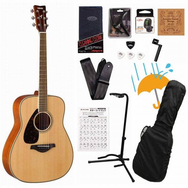 YAMAHA FG820L 左利き用　アコギ　カポ、チューナー付き YAMAHA（ヤマハ） YAMAHA / FG820L NT (ナチュラル) (左利き用