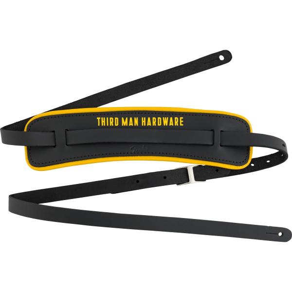 Fender / Fender × Third Man Hardware Leather Strap Black/Yellow (ギターベース用ストラップ) フェンダー(YRK)