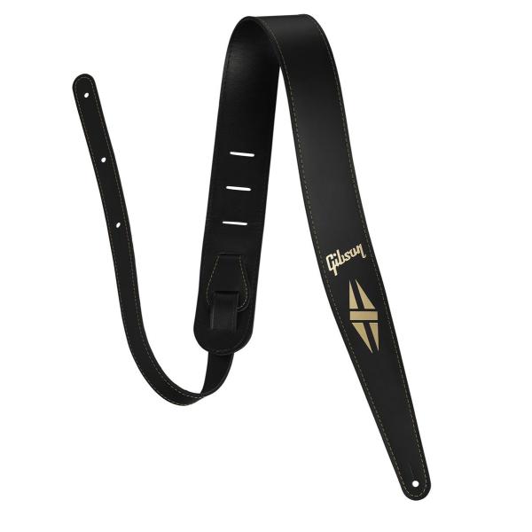 レザーストラップ。Gibsonロゴとスプリット・ダイアモンドが描かれたクールなストラップです！正規輸入品Handcrafted in the USA※画像はサンプルです。デザインが変更になる場合もございます。UD20200426