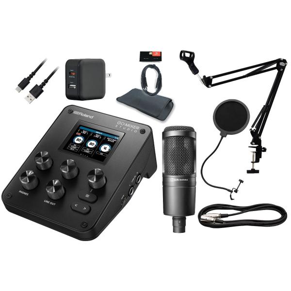 Roland ローランド / GO:MIXER STUDIO (AT2020 配信セット！) オーディオインターフェース