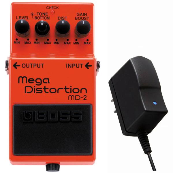 BOSS MD-2 Mega Distortion ディストーション［純正ACアダプター同時購入セット］(PTNB)