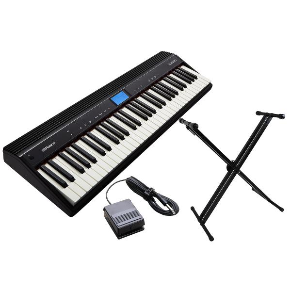 【状態良好】Roland GO:PIANO GO-61P 61鍵 スタンド付き Roland GO:PIANOシリーズ キーボードGO:PIANO GO-61P新品即納