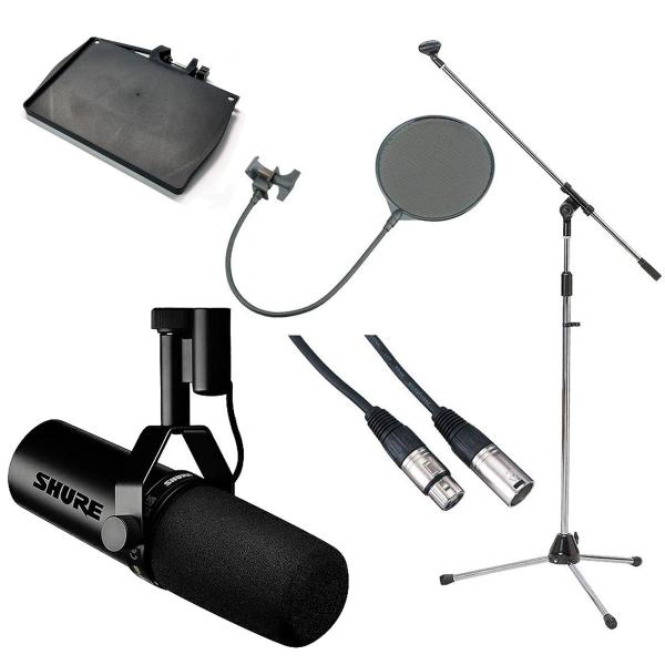 他サイト： SHURE シュア / SM7dB (豪華3点セット + 楽ラック(譜面台ラック) セット！) プリアンプ搭載ダイナミックボーカルマイクロホン(国内正規品 2年保証)の商品画像