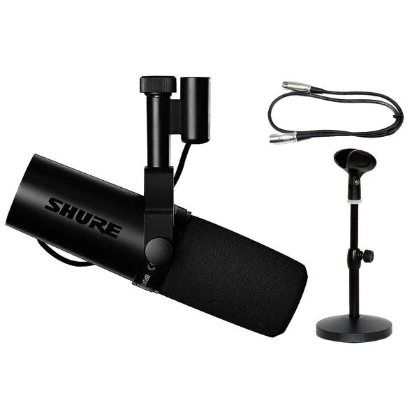 他サイト： SHURE シュア / SM7dB (卓上マイクスタンド＆1mマイクケーブルセット！) プリアンプ搭載ダイナミックボーカルマイクロホン(国内正規品 2年保証)の商品画像
