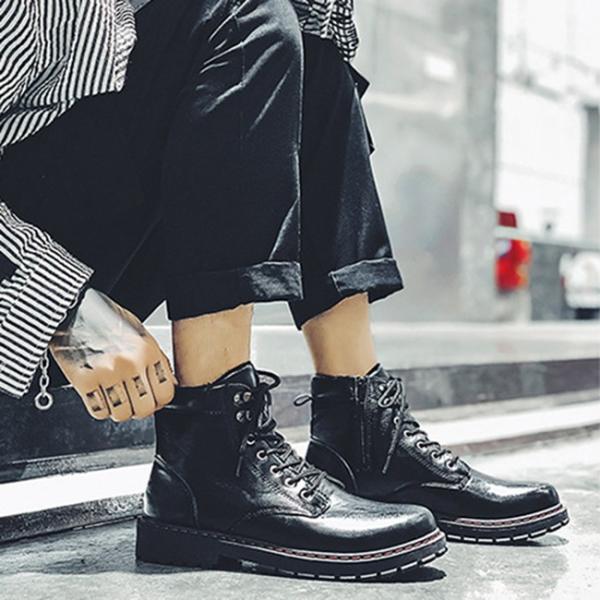 編み上げブーツ メンズ 秋冬 サイドジップ ミリタリー 黒 スエード調 コンビ 無地 2タイプ ブーティー ワークブーツ レースアップブーツ ショート Buyee Buyee 提供一站式最全面最專業現地yahoo Japan拍賣代bid代拍代購服務 Bot Online