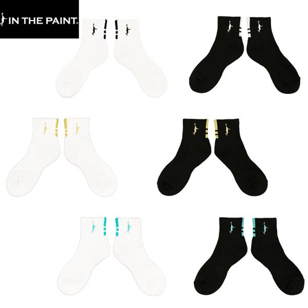 【即日発送/送料込】IN THE PAINT インザペイント バックパネルショートソックス ITP26549  バスケ ソックス バッソク