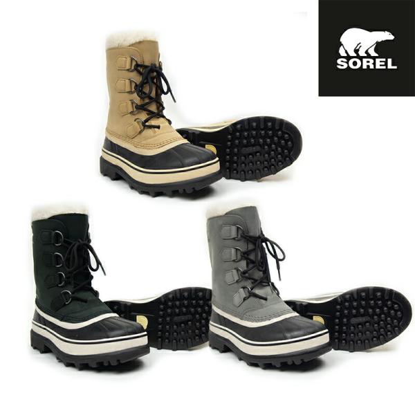 SOREL（ソレル） 【即日発送】SOREL カリブー WP Black,Stone Shale