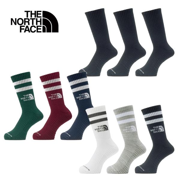 【正規品/即日発送】 THE NORTH FACE ザ・ノース・フェイス ランニング アンイーブン ドライ 3P クルー ユニセックス ソックス 靴下 NN82604