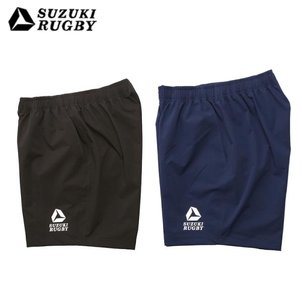 SUZUKI RUGBY スズキ ラグビー ハーフパンツPLN SF-4626 SF-4627 S M L O XO ブラック ネイビー ショートパンツ