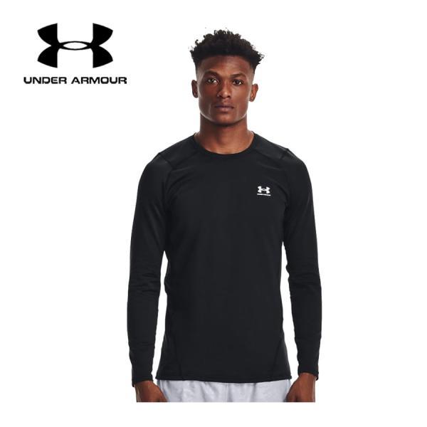 アンダーアーマー UNDER ARMOUR メンズ UAコールドギアアーマー フィッティド ロングスリーブ クルーネック シャツ 1366068 2025秋冬継続 トレーニング