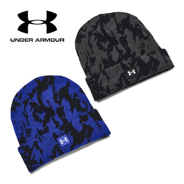 アンダーアーマーUNDER ARMOUR メンズ UAハーフタイム ノベルティ カフビーニー 1379984 ニット帽子 男性用 ニットキャップ ニット帽 トレーニング