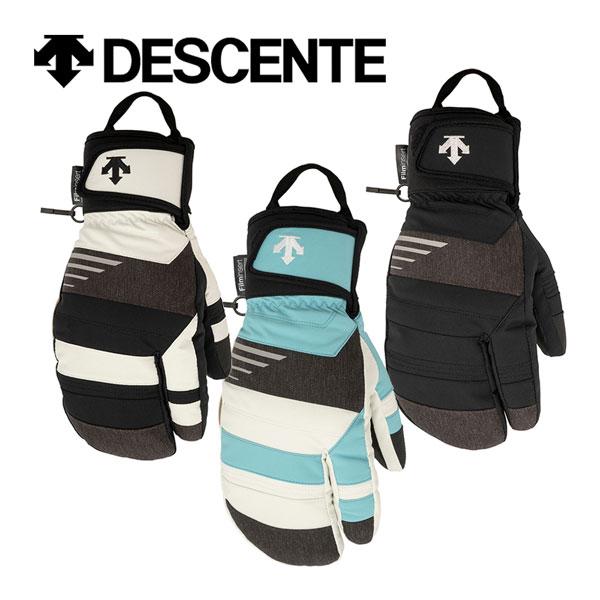 DESCENTE（デサント） メンズ スキー手袋 3フィンガー ミトン 3本指