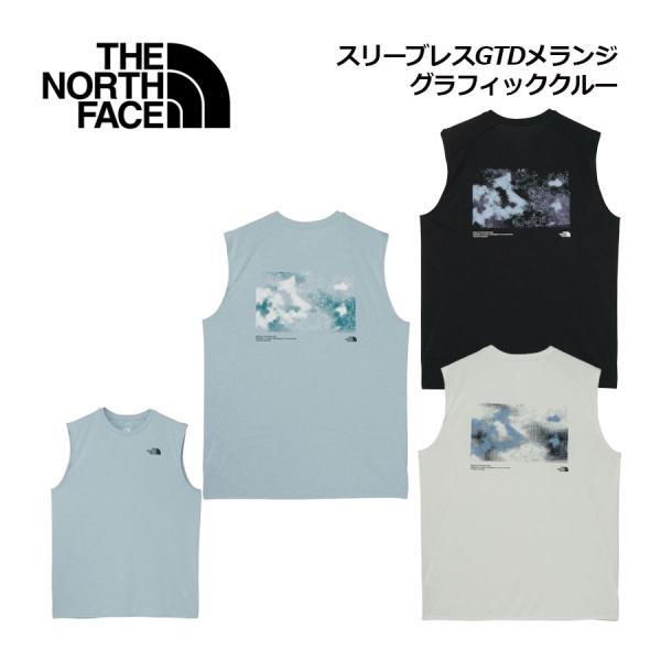 2026春夏 ザ・ノース・フェイス THE NORTH FACE メンズ スリーブレスGTDメランジグラフィッククルー NT12676 タンクトップ ノースリーブ ランニング