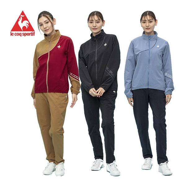 ルコック le coq sportif レディース ヒートナビ クロススタンドジャケット/エアスタイリッシュパンツルフフォルム QMWWJF21/QMWWJG21 上下セット