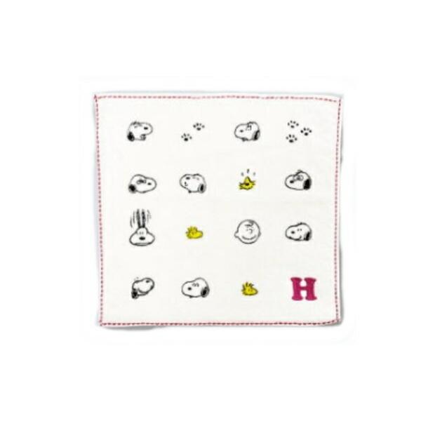 マリSPT-408 【スヌーピー】【SNOOPY】イニシャルミニタオル【H