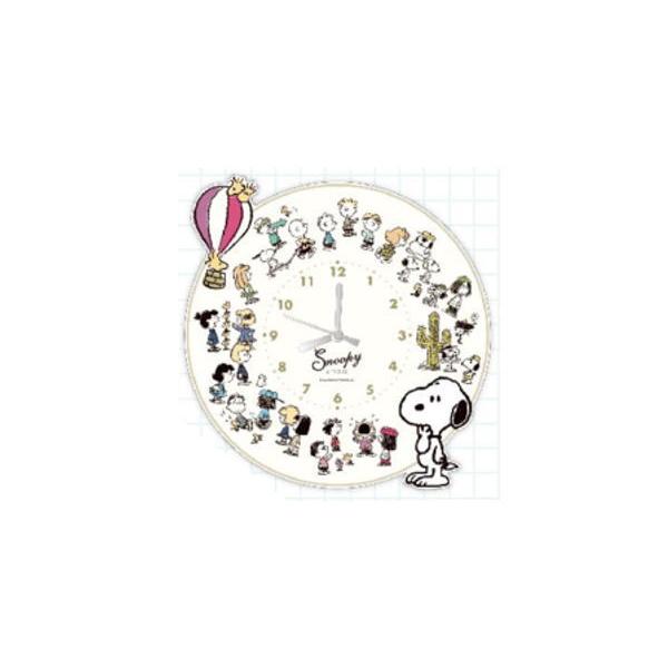 スヌーピー アクリル 掛け時計 （ALL PEANUTS） ウォール