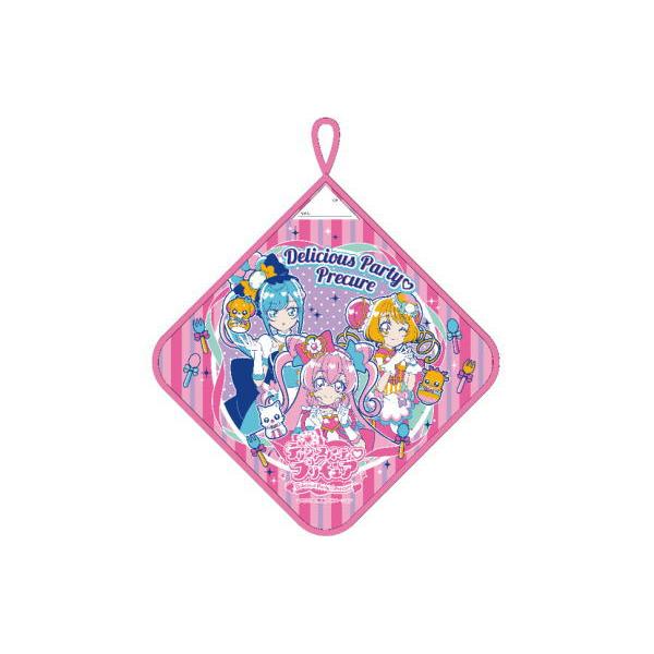 ナス6816728 【デリシャスパーティプリキュア】ループ付きハンドタオル【ピンク】【プリキュア】【デパプリ】【女の子】【アニメ】【テレビ】【映画】