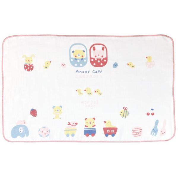 他サイト： モン551877　【送料無料】【日本製】【アナノカフェ】【Anano Cafe】ベビーギフトお昼寝ケット【ピンク】【動物】【アニマル】【タオル】【タオルケット】【お…の商品画像