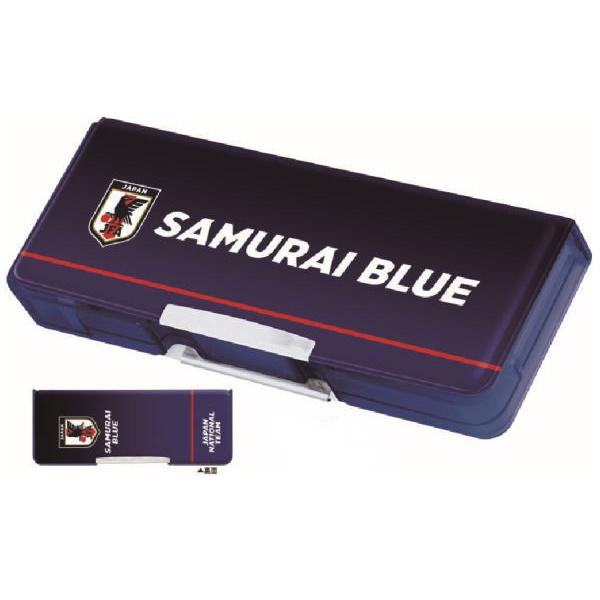 クラ110670 【サムライブルー】コンパクト両面開きペンケース【JFA