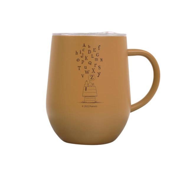 マリSPC-1146 【スヌーピー】【SNOOPY】蓋付ステンレスマグ【ブラウン