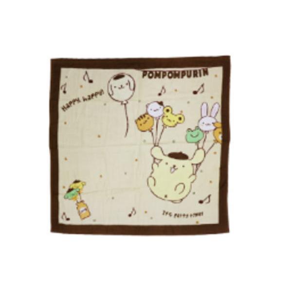 マル3725001700　【送料無料】【サンリオキャラクターズ】ベビー用湯上げタオル【ふんわりスカイ】【ポムポムプリン】【プリンちゃん】【ぽむぽむぷりん】【ポムポム】【タオル】【たおる】【バスタオル】【お風呂】【赤ちゃん】【雑貨】【グッズ】...