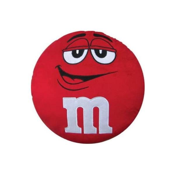 レオ レッド 【アメリカン雑貨】【M&M'S】ラウンドクッション