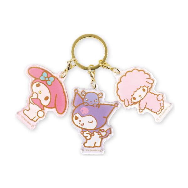 ティSR-5541783MM 【サンリオキャラクターズ】3チャームキーホルダー