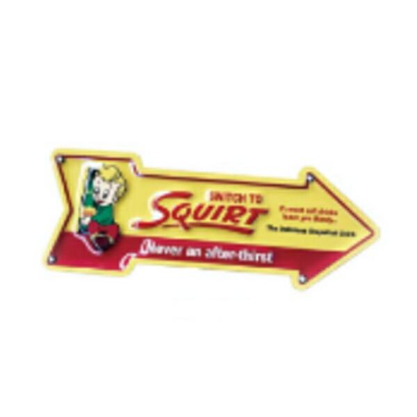 ショSQUIRT 【送料無料】【アメリカン雑貨】ミニエンボスメタルサイン